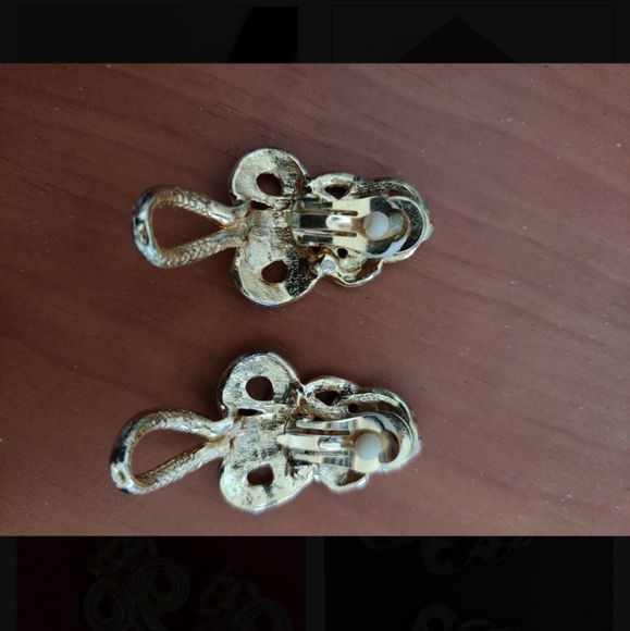 🇨🇦 Vintage baroque rope knot earrings - Picture 6 of 11